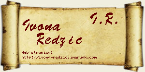 Ivona Redžić vizit kartica